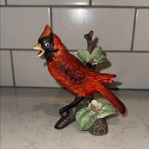 Vintage Red Cardinal Figurine